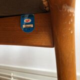 Chair 1960 wool and light wood