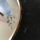 Round brass mirror