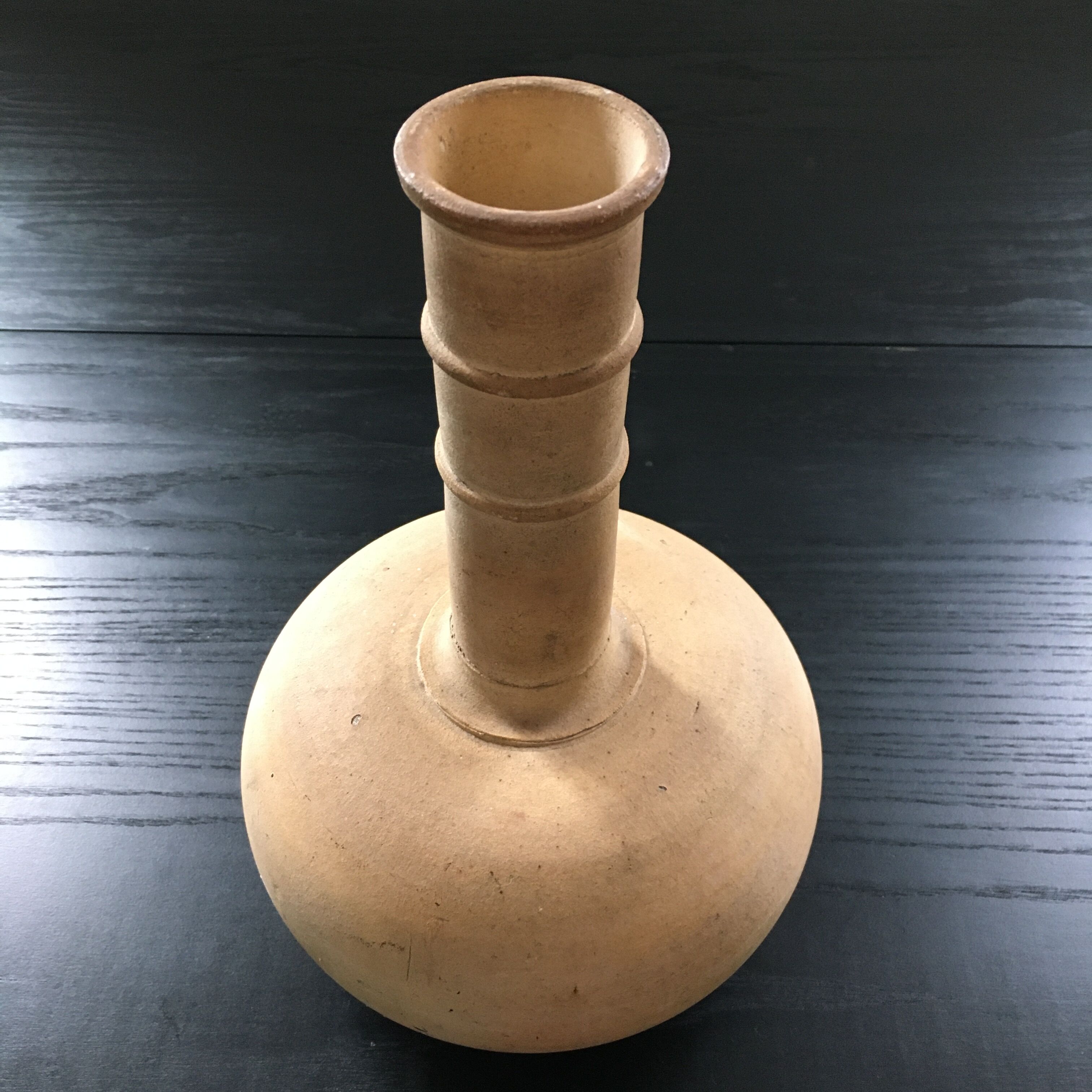 Terracotta heron vase