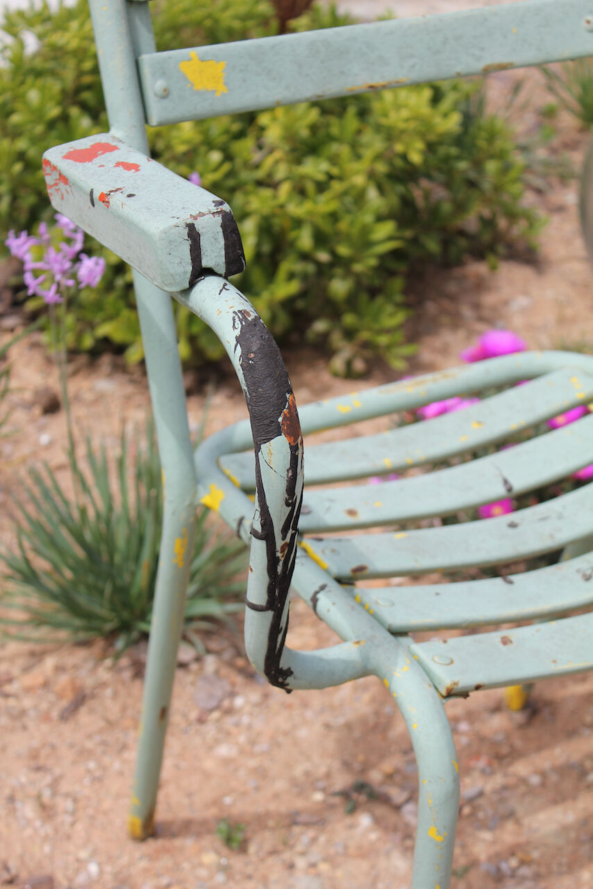 Paire de fauteuils de jardin vintage