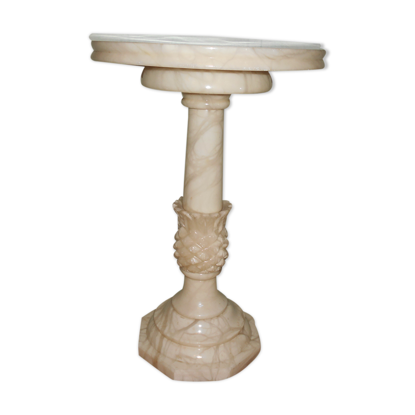 Alabaster pedestal