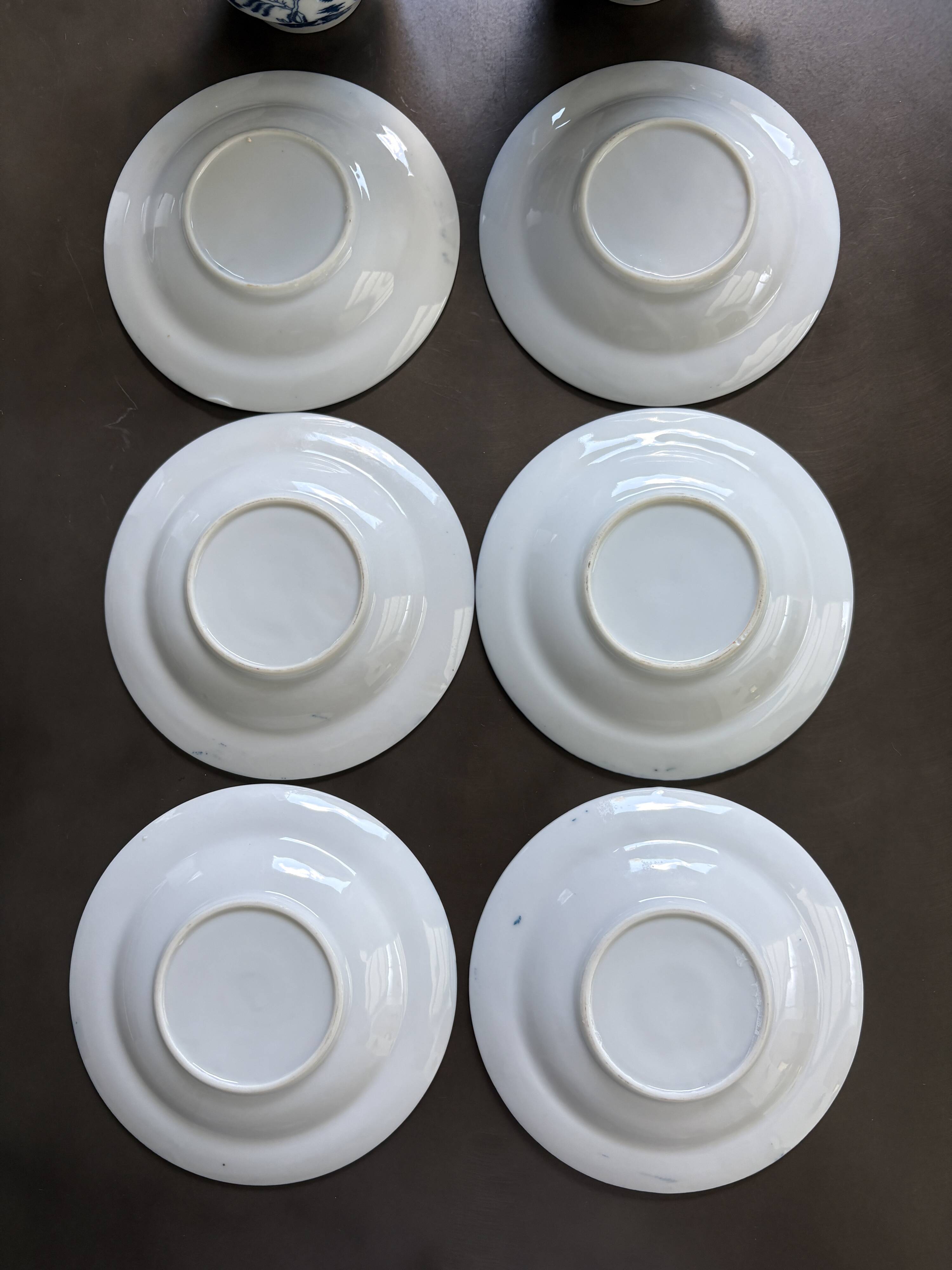 6 Tasses porcelaine de Chine