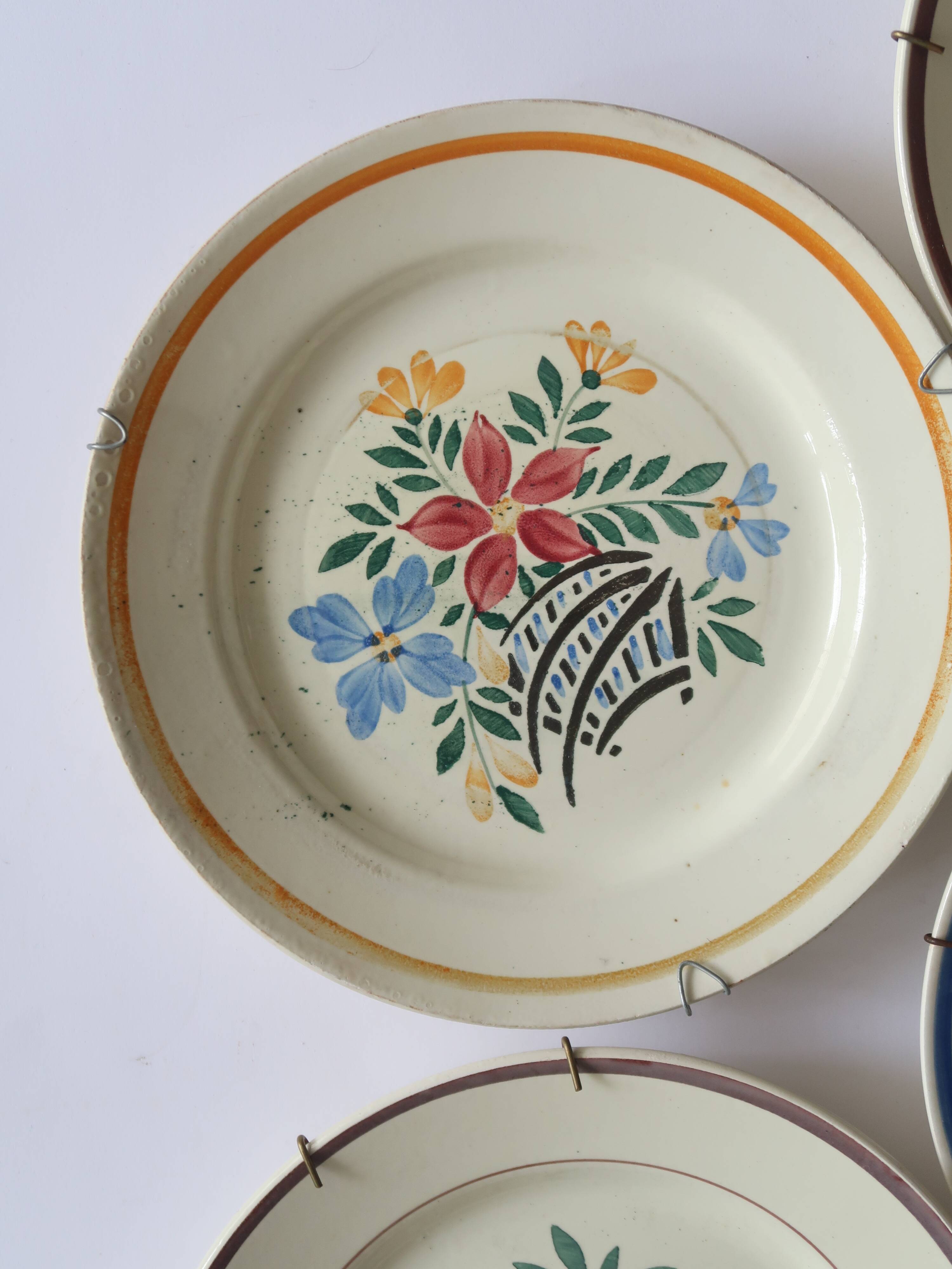Set of 10 flower wall plates