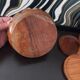 Wooden coasters with vintage holders