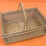 Rectangular basket centerpiece Woven wicker