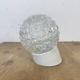 Vintage White Porcelain Wall Light, 1970s