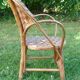 Vintage chestnut children's armchair