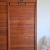 Meuble de métier - classeur à rideau double - vintage