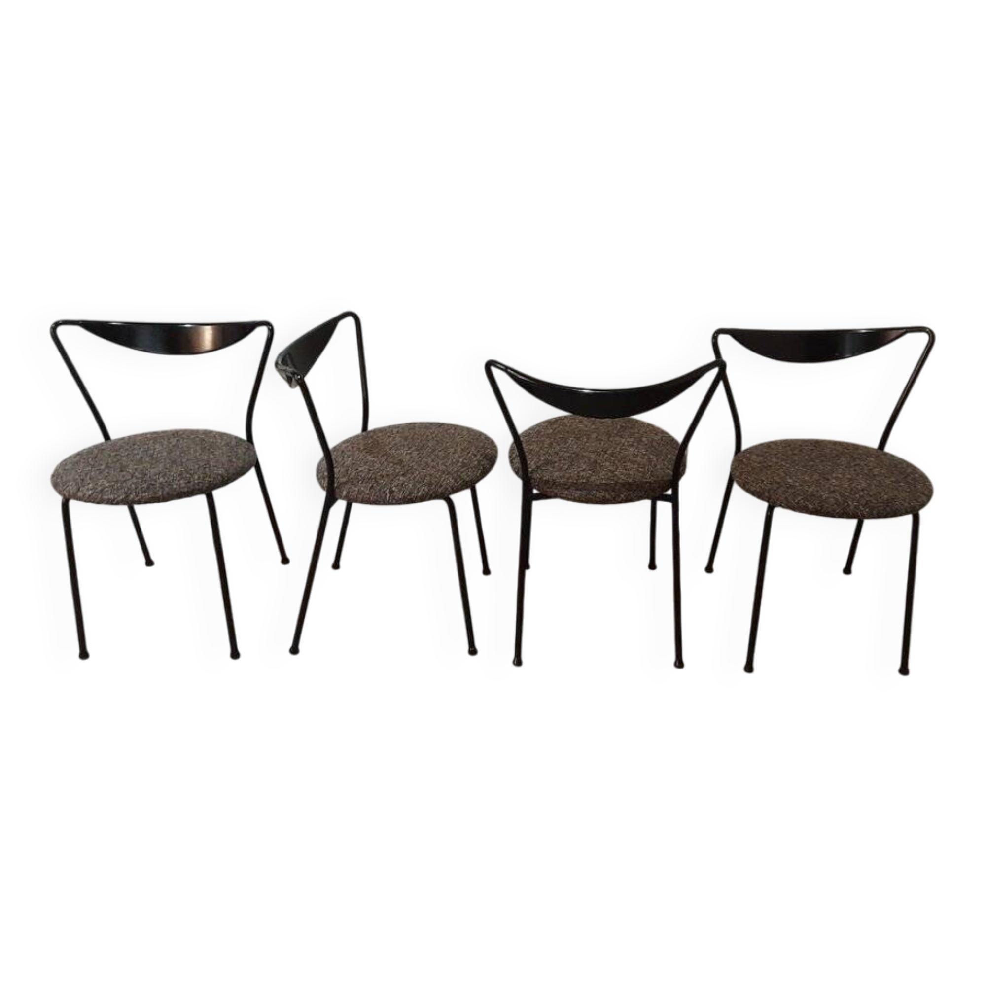 Chaises Paolo Deganello pour Cidue, années 1980, ensemble de 4.