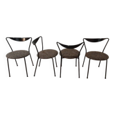 Chaises Paolo Deganello pour Cidue, années 1980, ensemble de 4.