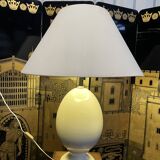 Cracked porcelain egg lamp 1980