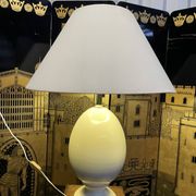 Cracked porcelain egg lamp 1980