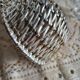 Woven silver-plated metal basket