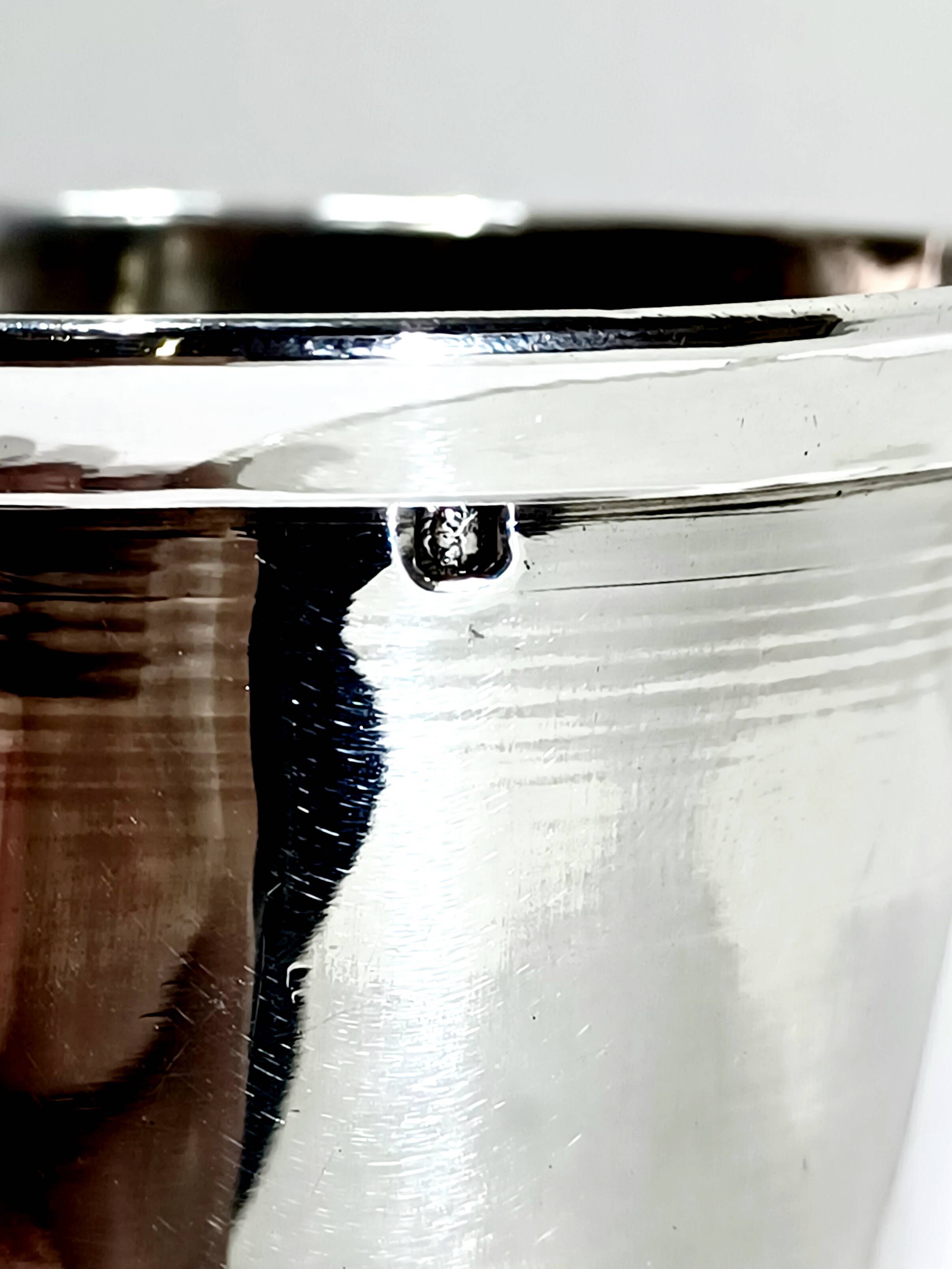 Solid silver boarding timpani