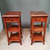 Pair of bedside art nouveau