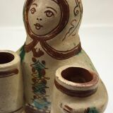 Handcrafted anthropomorphic candlestick