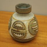 Ceramic vase, Danish design, 1970s, production: Soholm