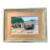 Ancient painting Brittany shipwrecks