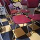 4 chaises vintage bordeaux