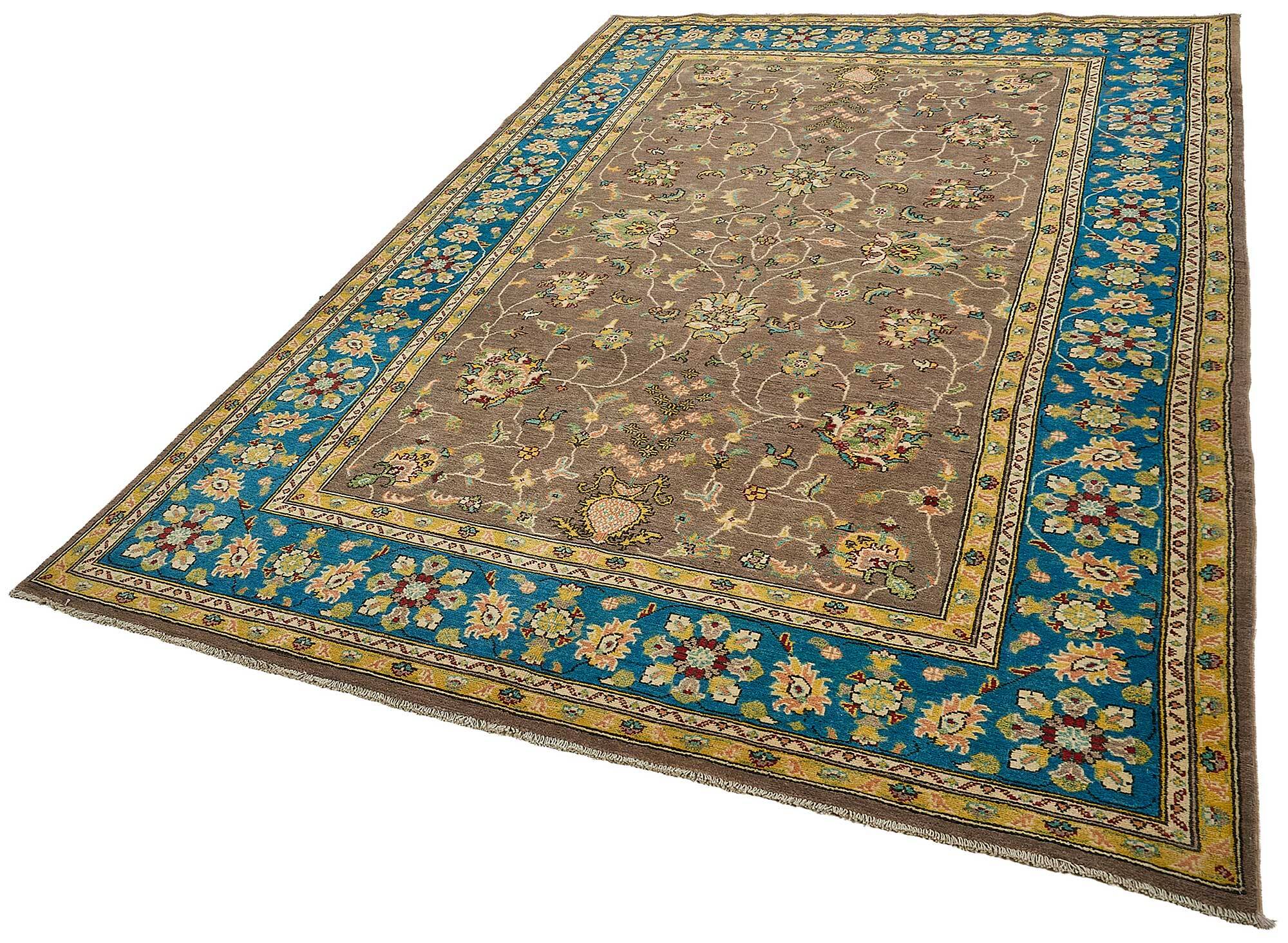 Turkish Handknotted Wool Oushak Rug 193 cm x 308 cm