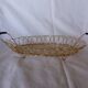 Corbeille panier plat métal doré et scoubidou
