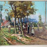 Village festival of 1929 signed