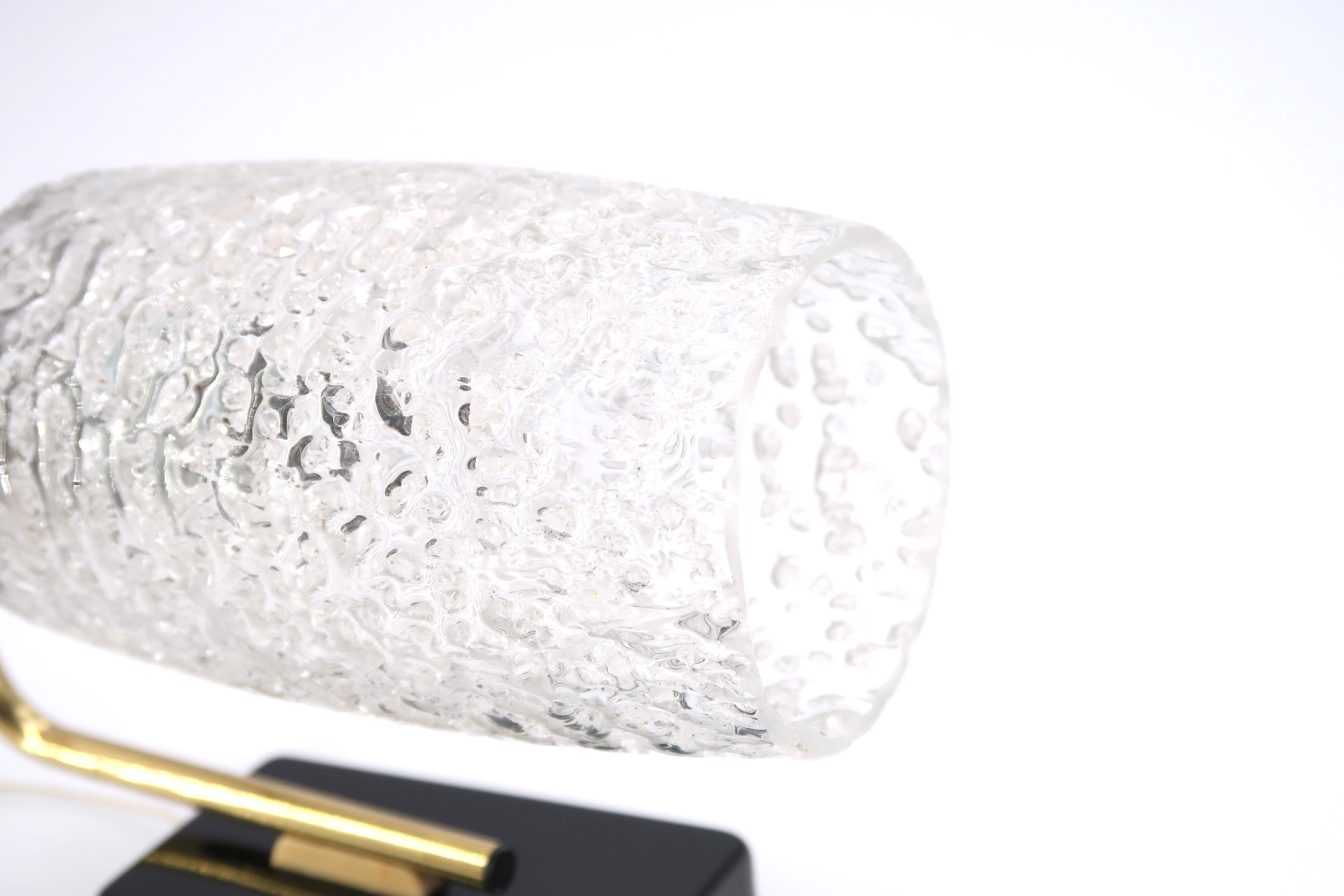 Pair of gold and black metal sconces, 50s