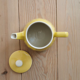 Cafetière, théière vintage jaune
