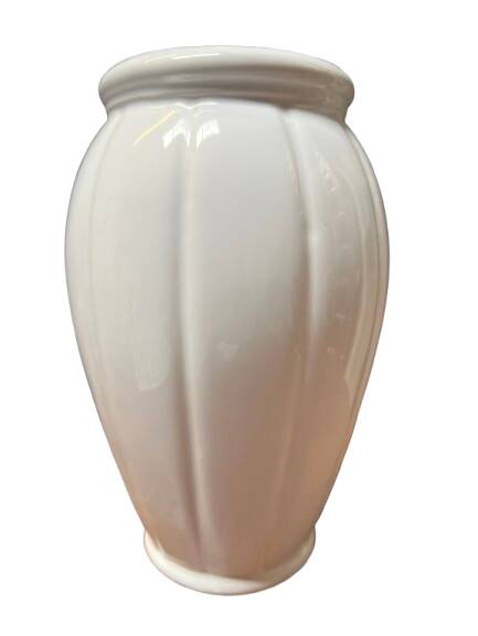 White ceramic vase