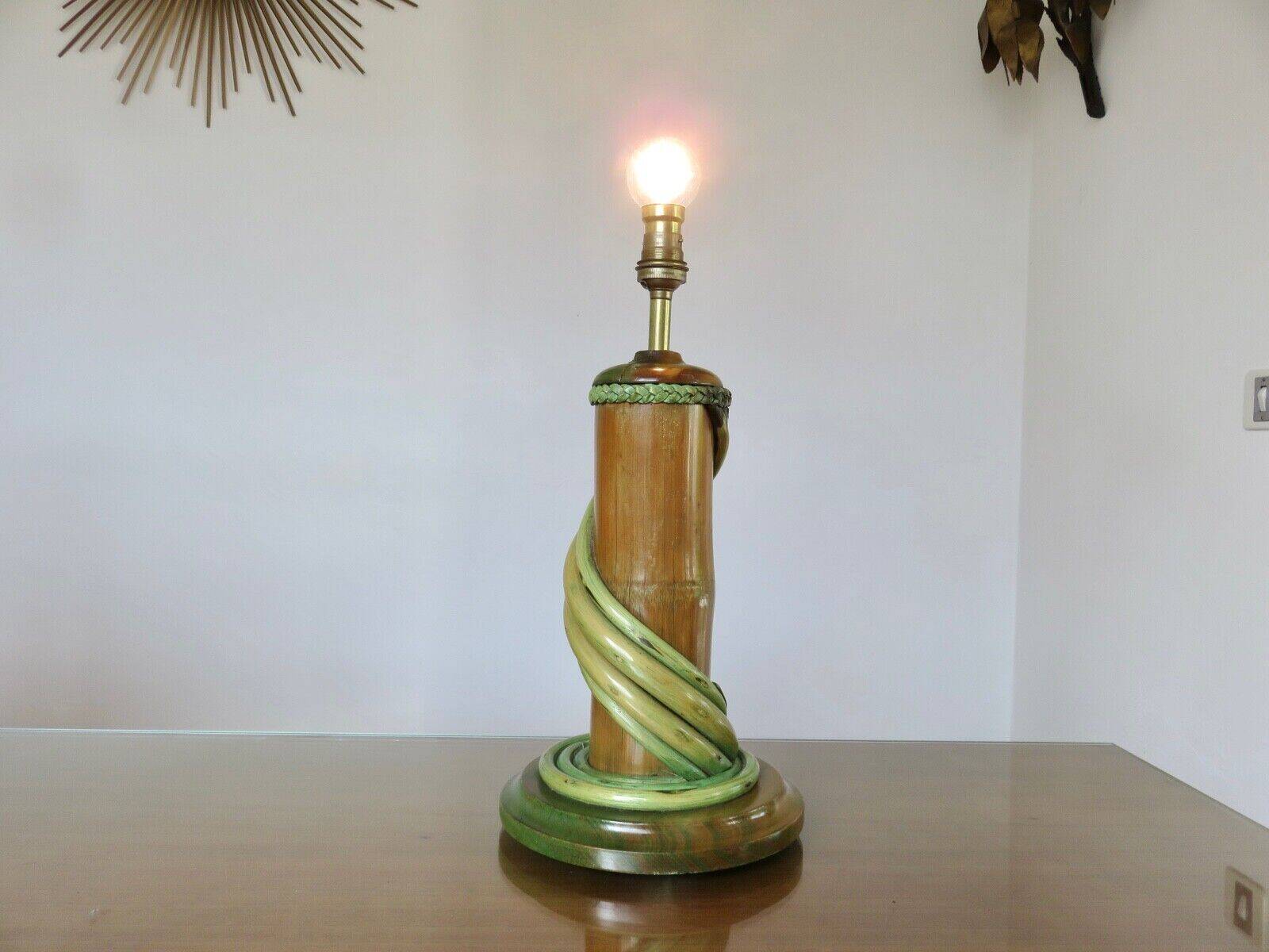 Bamboo lamp from the 60s and 70s