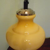 Suspension up and down, opaline lampshade, chrome metal, volvit system