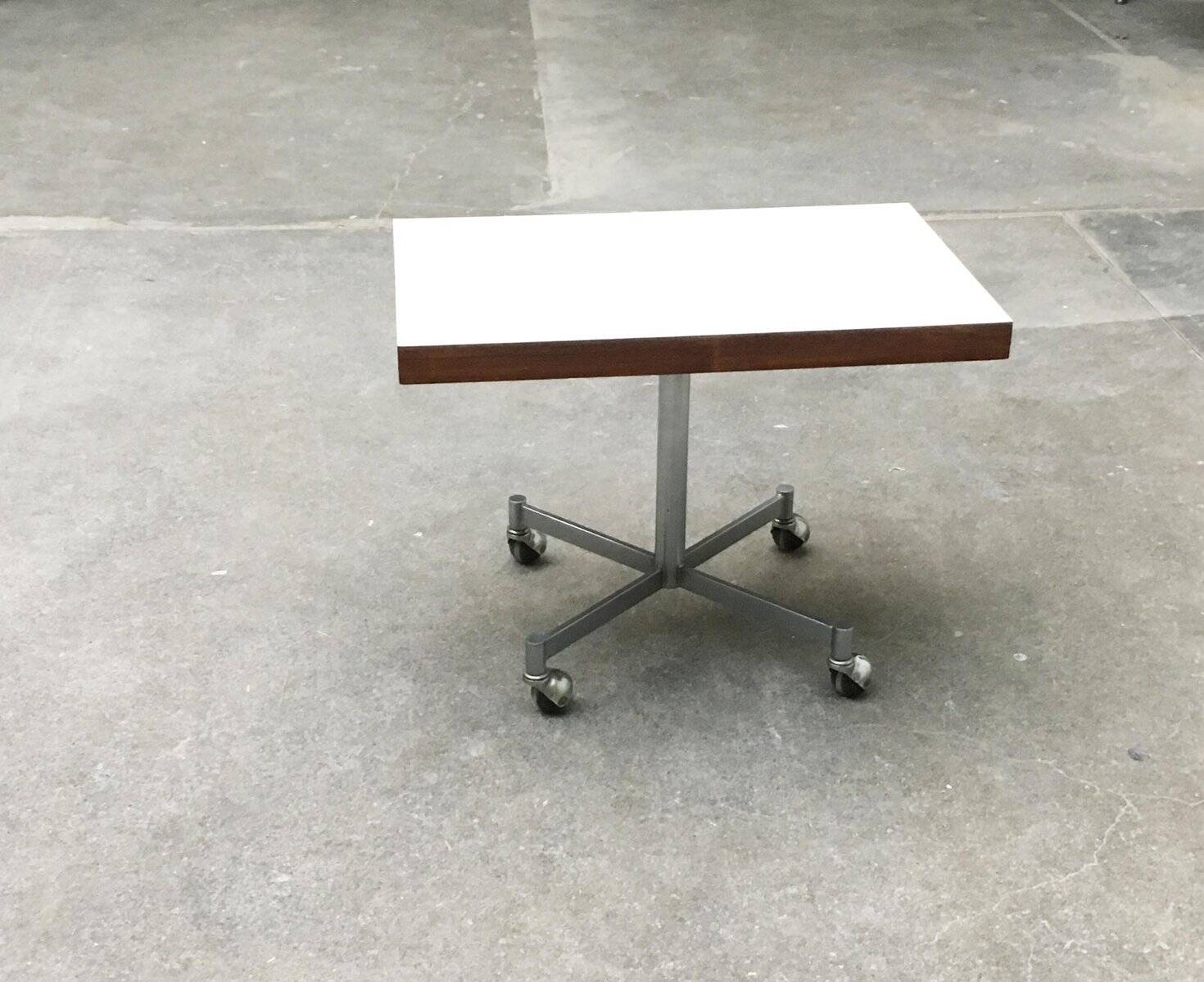 Side table in metal and wood by Artifort, 1960s