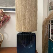 Ceramic lamp and rope 70s