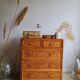 Vintage rattan dresser