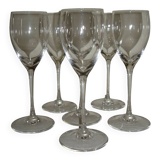 Saint louis pomerol 6 crystal water glasses - 21.5 cm