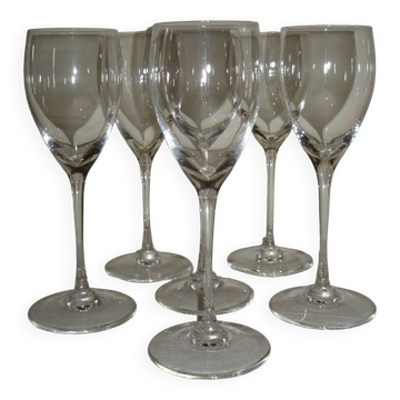 Saint louis pomerol 6 crystal water glasses - 21.5 cm