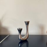 Designer cast iron candle holder