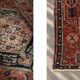 Vintage Hand-Woven Middle Eastern Oriental Hamadan Kamse Rug, 1960s