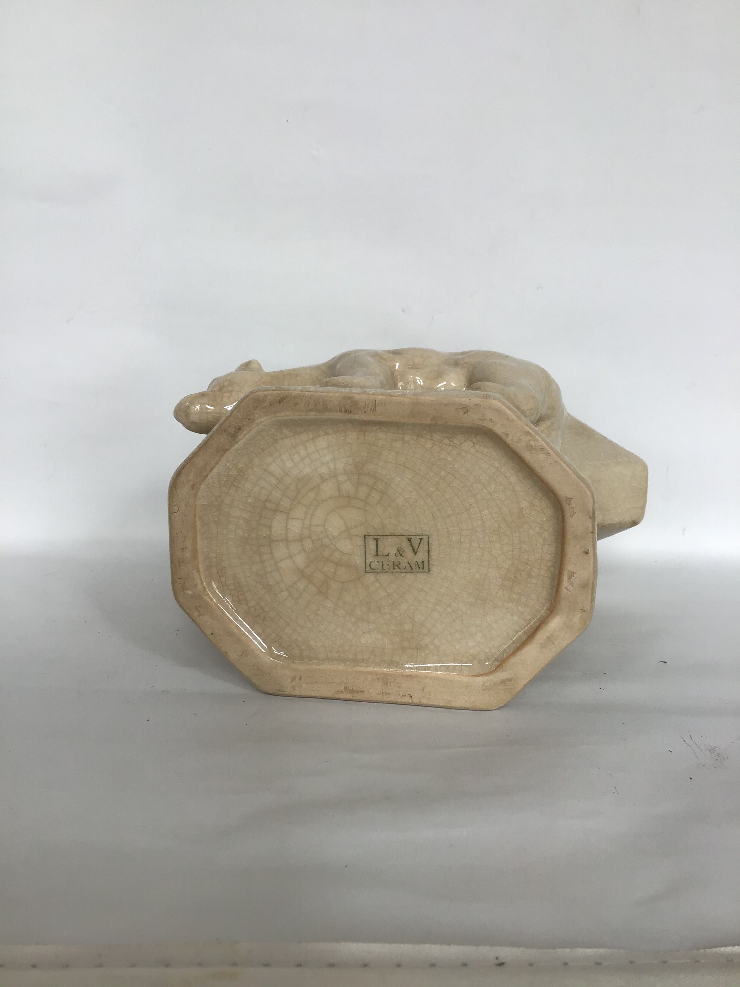 Art deco cracked vase