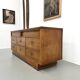 Vintage Siegel Paris workbench in oak and glass – 1950