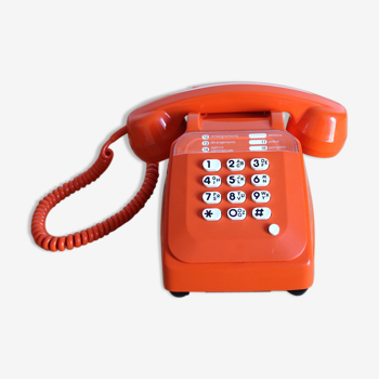 Téléphone Socotel orange à clavier