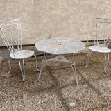 vintage metal garden furniture tête-à-tête