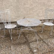 vintage metal garden furniture tête-à-tête