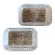 Duo of Duralex France butter dishes