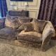 Velvet 3-seater sofa