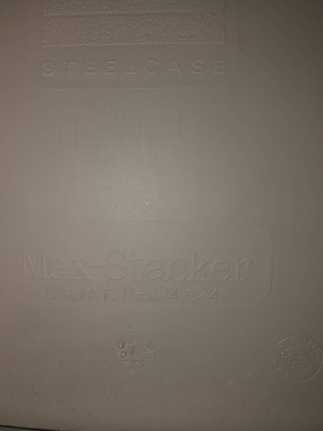 4 Max Stacker chairs in chrome metal from the 1970s.