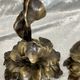 Pair of bronze candle holders from the art nouveau period 1900
