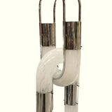 Murano Glass Chain Chandelier in Metal by Aldo Nason for Mazzega