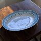 Grand plat ovale ancien de 1909 en porcelaine Oscar Schaller