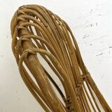 Vintage 1960s rattan rocking chair